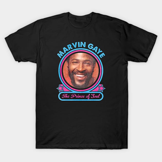 Marvin Gaye The Prince Of Soul T-Shirt by Rebus28